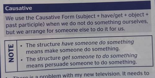 E. Make causative sentences of the following statements. 1. Jane has been teaching me Spanish. 2. F