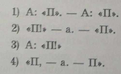 Укажите схемы, в которых допущена пунктуационая ошибка. ​