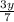 \frac{3y}{7}