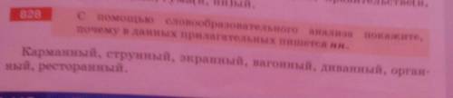 я с . словообразовательного аннализа покажите , Почему в данных прилагательных пишется удвоенная Н.