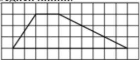 Решите на клетчатой бумаге с размером клетки 1x1 изображена трапеции длина её средней линии