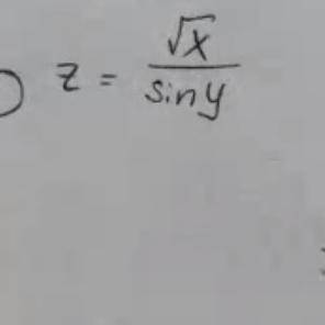 Z=x^(1/2)/siny Найти и изобразить на плоскости область определения