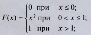 Случайная величина X задана функцией распределения F(x): а)Найдите вероятность того,что в результате