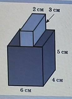 Деталь складається із прямокутних паралелепіпедів. Знайдітьплощу повної поверхні деталі.​
