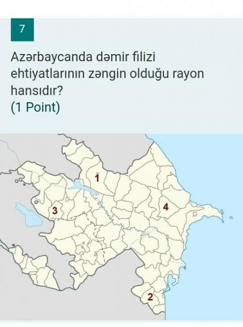 Azərbaycanda dəmir filizi yataqlarının daha geniş aldığı rayon hansıdır ​