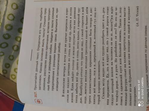 дайте ответ на 217 номер. Автор Е. С. Антонова, Т. М. Воителева (на всякий случай) даю