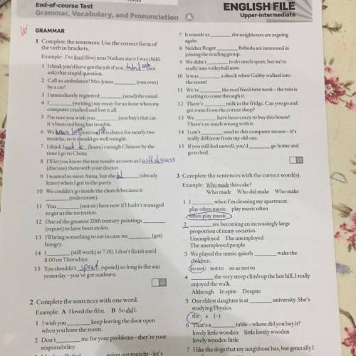 Upper intermediate end of course test (english file книга)