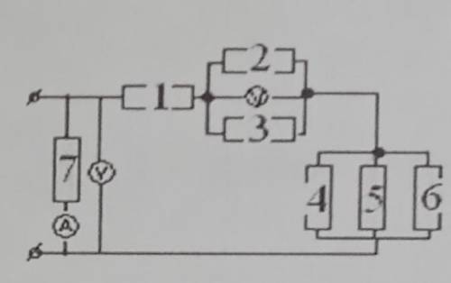 Знайти розподіл струмів та напруг, якщо U2=30 В, а R1=6,4 Оm, R2=4 Oм, R3=12 Om,R4=6 Oм R5=3 Oм, R6=