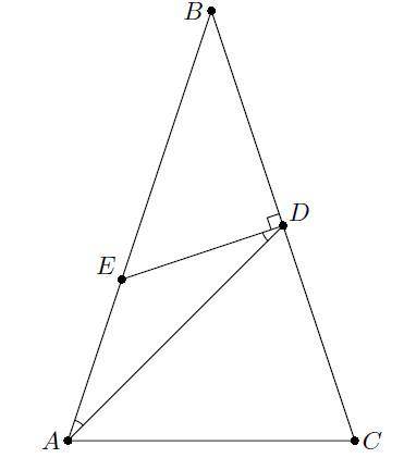 Задача по геометрии 7 класс В равнобедренном треугольнике ABC (AB=BC) на стороне AB отмечена точка E