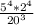 \frac{5^{4}*2^4 }{20^3}