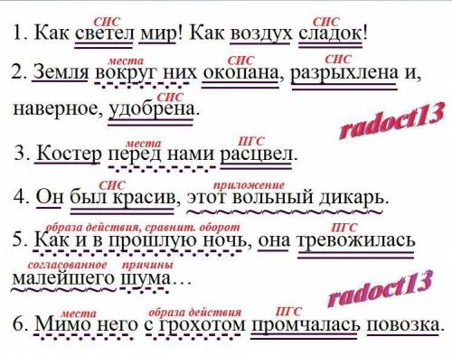 Произведите синтаксический разбор двусоставного предложения. Укажите типы сказуемых и второстепенных