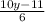 \frac{10y-11}{6}