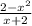 \frac{2-x^{2} }{x+2}