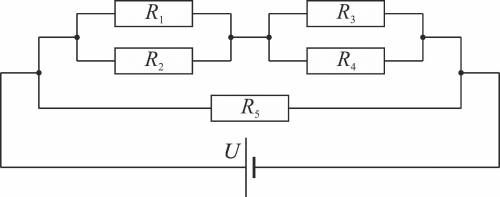 В электрической цепи, схема которой изображена на рисунке, сопротивления резисторов равны R1 = R2, R