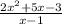 \frac{2x ^{2} + 5x - 3 } {x - 1}