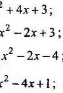 Побудуйте графік функції: 1) y=x²+4x+3;2) y=-x2-2x+3;3) y=4x2-2x-4;4) y=2x²-4x+1;5) y = 3x-x2;6) y=1