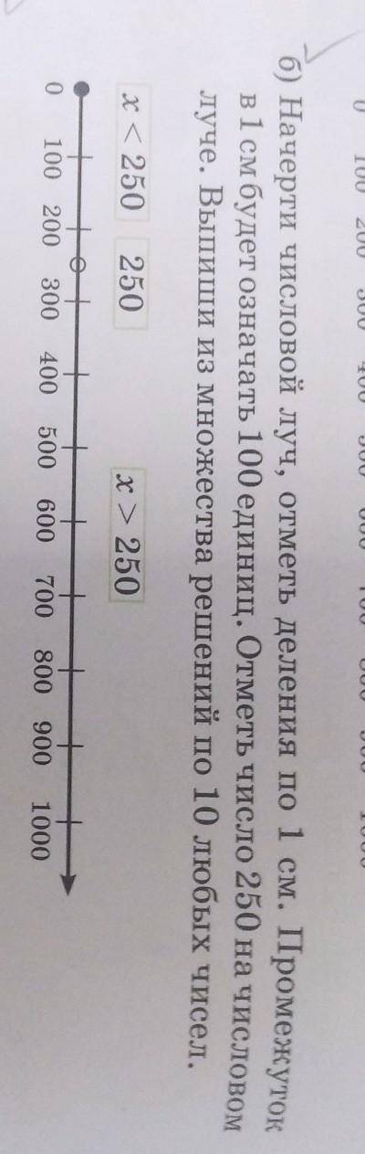 начерти числовой луч отметь деление по одному сантиметру промежуток в сантиметре будет обозначать 10