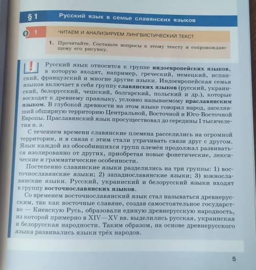 Русский язык в семье славянских языков. читаем и анализируем Лингвистический текст. Прочитайте Соста