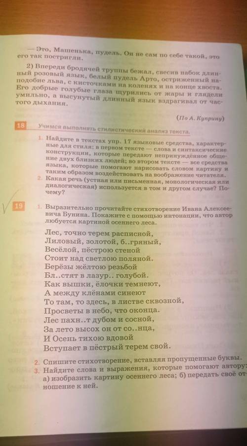 Русский язык 6 класс номер 19 выписать эпитеты (не по заданию в учебнике !