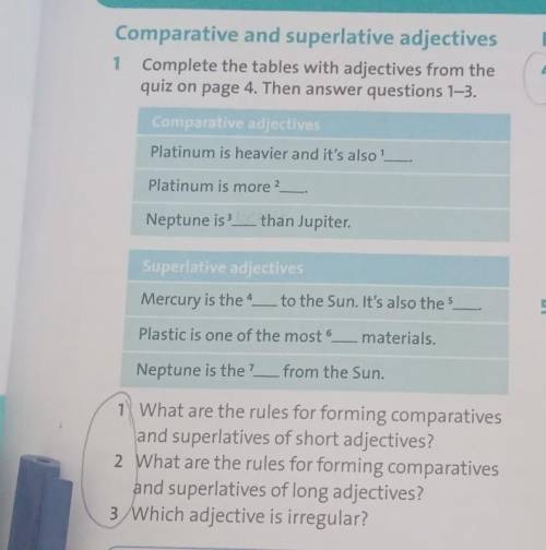 1 What are the rules for forming comparatives and superlatives of short adjectives? 2 What are the r