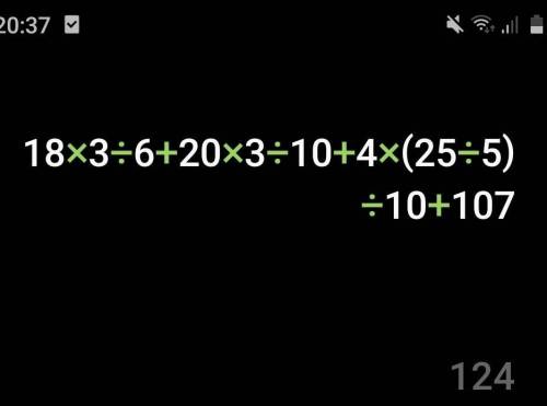 18•3:6+20•3:10+4•(25:5):10+107= 110-18•2:9•10+45•1:5•6-8•(26-17)=