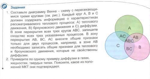 Задания 1. Составьте диаграмму Венна - схему с пересекающи- мися тремя кругами (см. рис.). Каждый кр