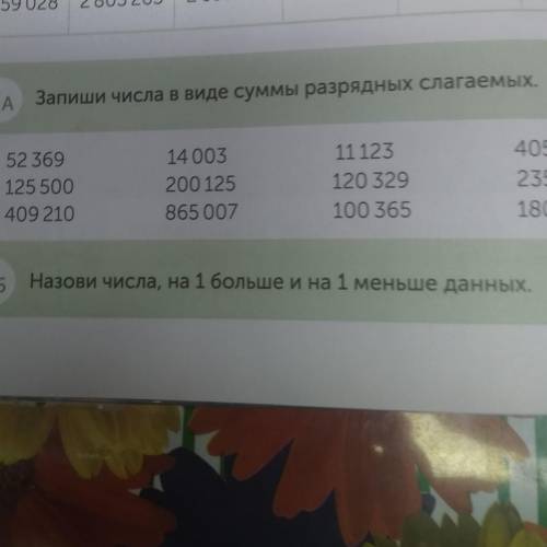 Класс 4 стр 22 упр 2А запиши числа в виде суммы разрядных слагаемых