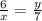 \frac{6}{x} = \frac{y}{7}