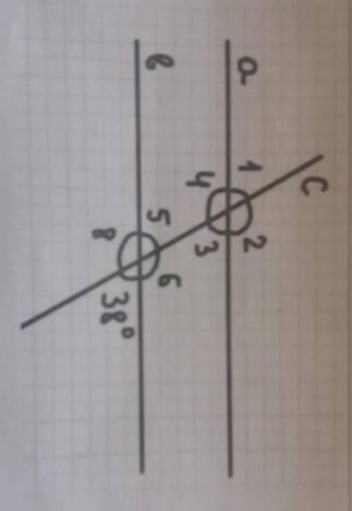 Найдите углы 1,3,4,5 и поясните свой ответ.