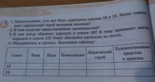 дает лирический герой молодым юношам? 2. В чем сходство представленных произведений? 1. Предположите