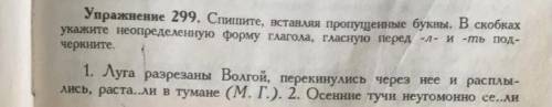 Спишите, вставляя пропущенные буквы. В скобках укажите неопределенную форму глагола, гласную перед -