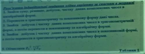 решить . Очень сильно и нужно. Очень сильно Z1= -4-3i; Z2= 3-9i;