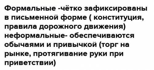 Примеры неформальных правил 7 класс !​