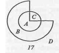 Определить, попадает ли точка с координатами (x, y) в области A, B, C, D.