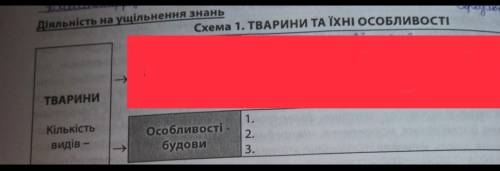 Назвіть три особливості будови тварин