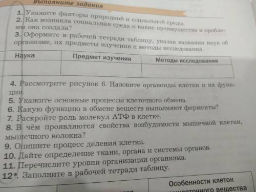 Заполните таблицу под номером 3, можно ещё и на вопросы ответить!