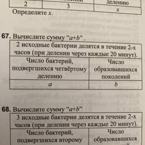 67 задание Вычислите сумму а+в