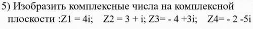 изобразить комплексные числа на плоскости