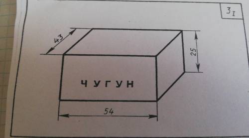 Вычислите объем тела в см³ и м³