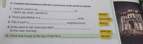 Complete the sentences with the correct form of the words in capitals.