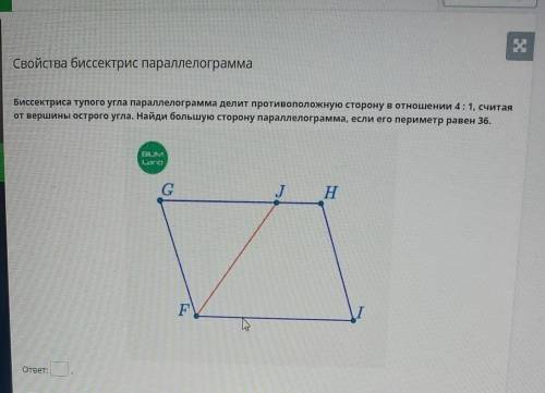 Свойства биссектрис параллелограмма ..