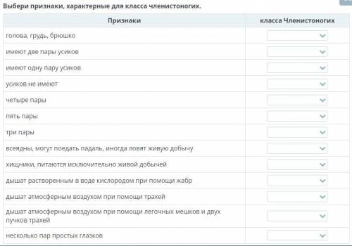 Определите к каким членистоногим это относится (ракообразные, паукообразные или насекомые) биология