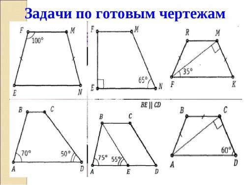 Геометрия 8 класс трапеция