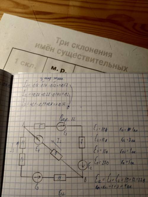 Вычислить истинные токи и сделать проверку по закону Кирхгофа