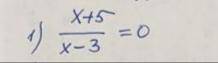 Решите уравнение х+5/х-3=0