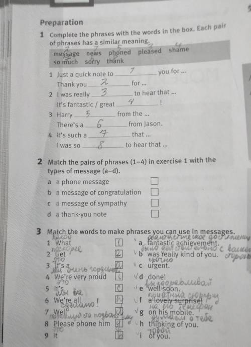 Writing guide 6 Choose a situation and write a message. Use phrases from exercises 1 and 3 to help y