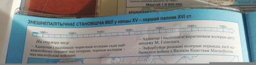 На стужцы часу адзначце і падпішыце червоным колерам гады найважнейшых перамог над татарамі. ответьт