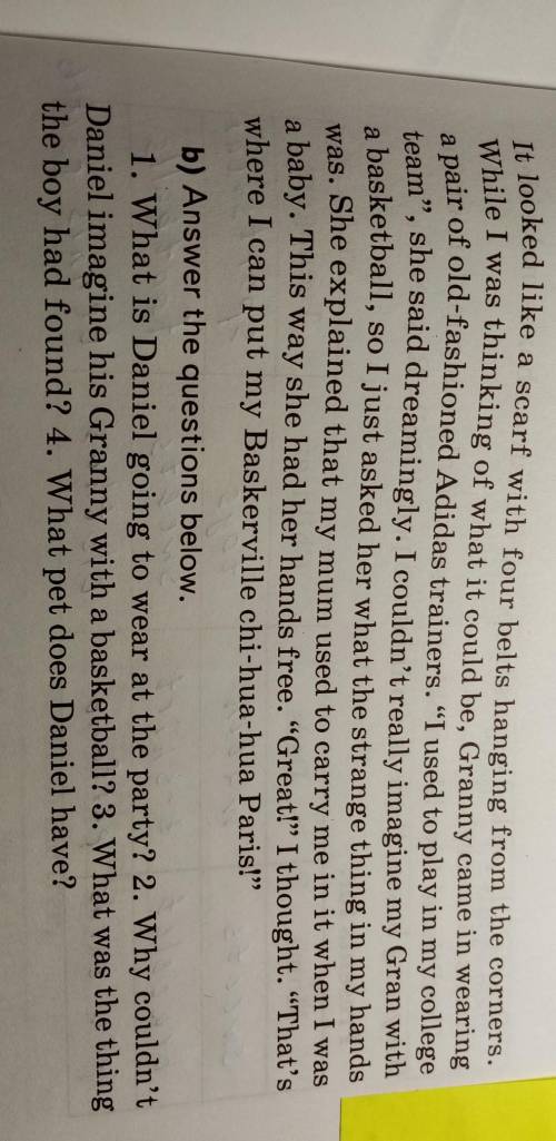 1 a) Read the story below. What character is a party? On the first day of Christmas my Granny gave m