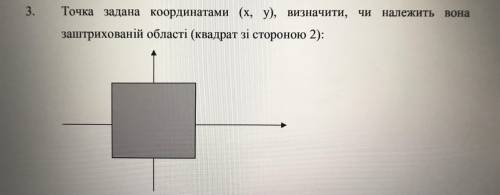 решить задачу по программированию языка C. Фото прикрепил. Точка заданна координатами (x,y), решить,