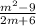 \frac{m^2 - 9}{2m+6}